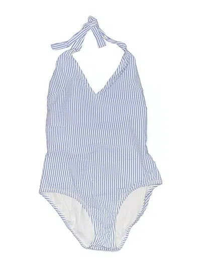 Pre-owned Jcrew One Piece Swimsuit In Blue