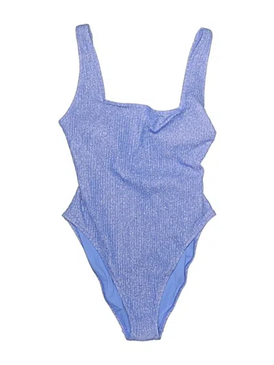 Pre-owned Jcrew One Piece Swimsuit In Blue