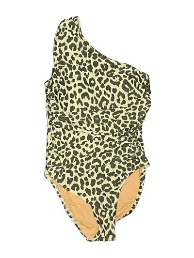 Pre-owned Jcrew One Piece Swimsuit In Brown