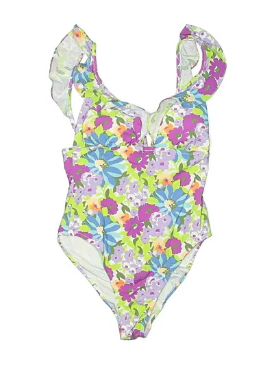 Pre-owned Jcrew One Piece Swimsuit In Green