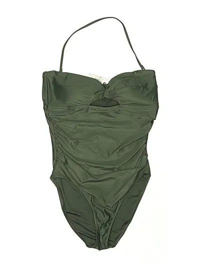 Jcrew One Piece Swimsuit In Green