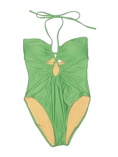 Jcrew One Piece Swimsuit In Green