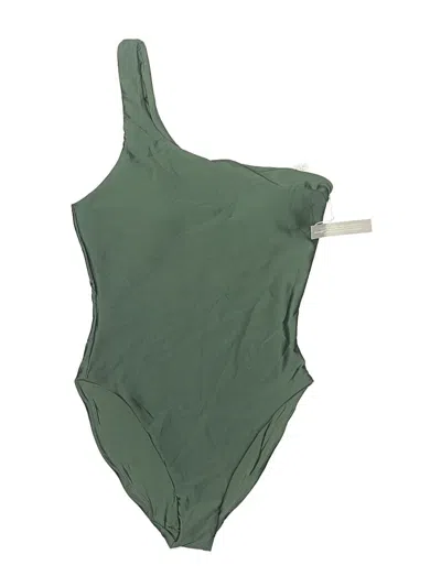 Jcrew One Piece Swimsuit In Green