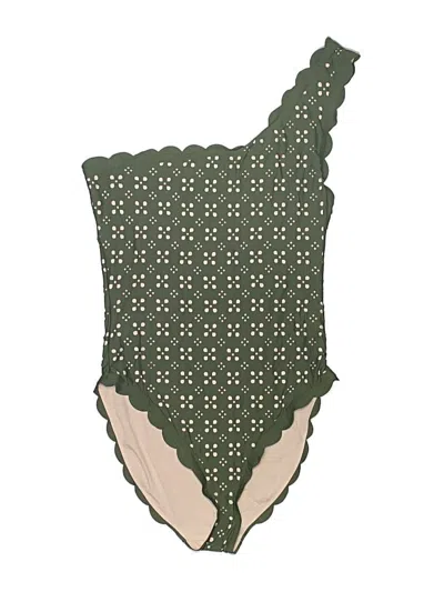 Pre-owned Jcrew One Piece Swimsuit In Green