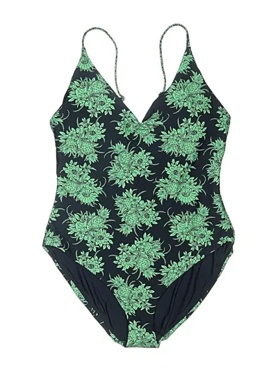 Jcrew One Piece Swimsuit In Green