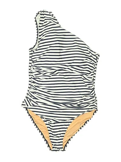 Pre-owned Jcrew One Piece Swimsuit In Ivory