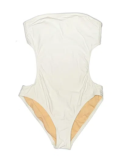 Pre-owned Jcrew One Piece Swimsuit In Ivory