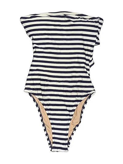 Pre-owned Jcrew One Piece Swimsuit In Ivory