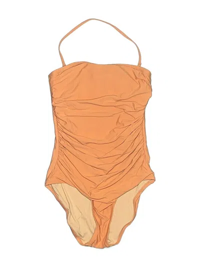 Pre-owned Jcrew One Piece Swimsuit In Orange