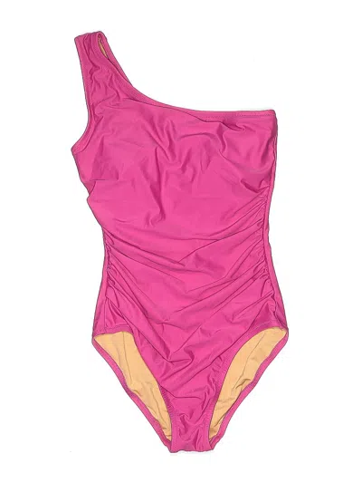 Pre-owned Jcrew One Piece Swimsuit In Pink