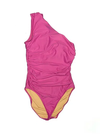 Pre-owned Jcrew One Piece Swimsuit In Pink