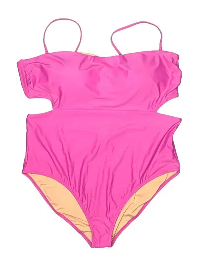 Pre-owned Jcrew One Piece Swimsuit In Pink