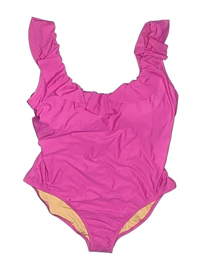 Pre-owned Jcrew One Piece Swimsuit In Pink