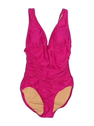 Pre-owned Jcrew One Piece Swimsuit In Pink