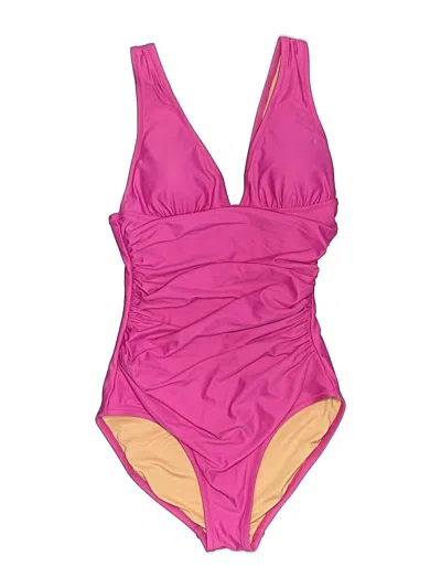 Pre-owned Jcrew One Piece Swimsuit In Pink