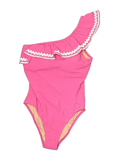 Pre-owned Jcrew One Piece Swimsuit In Pink
