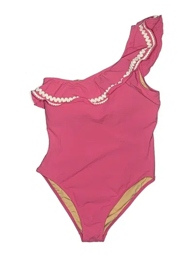 Pre-owned Jcrew One Piece Swimsuit In Pink