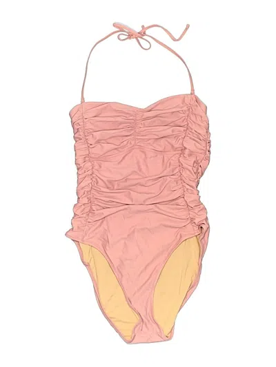 Pre-owned Jcrew One Piece Swimsuit In Pink