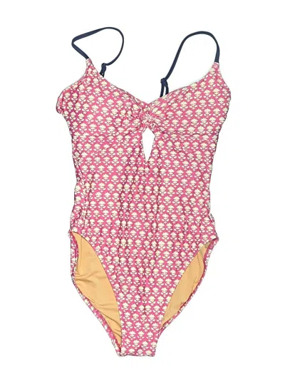 Pre-owned Jcrew One Piece Swimsuit In Pink