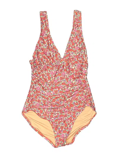 Pre-owned Jcrew One Piece Swimsuit In Pink