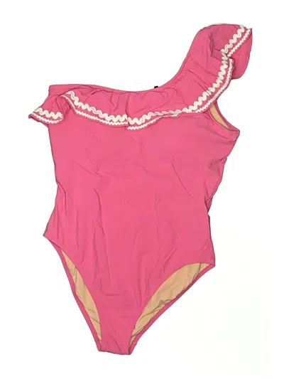 Pre-owned Jcrew One Piece Swimsuit In Pink
