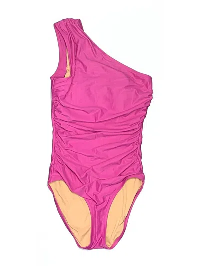 Pre-owned Jcrew One Piece Swimsuit In Pink