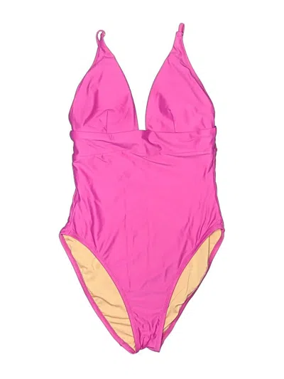 Pre-owned Jcrew One Piece Swimsuit In Pink