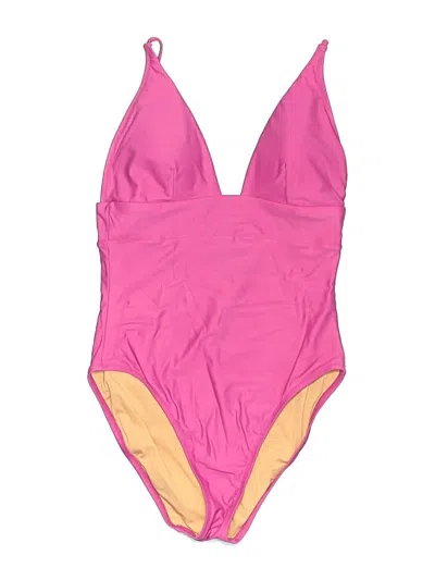 Pre-owned Jcrew One Piece Swimsuit In Pink