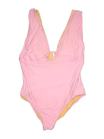 Pre-owned Jcrew One Piece Swimsuit In Pink