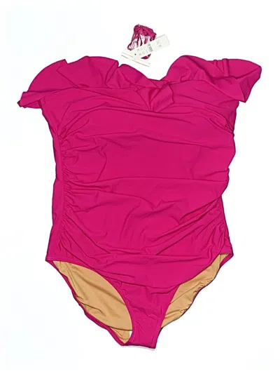 Pre-owned Jcrew One Piece Swimsuit In Pink