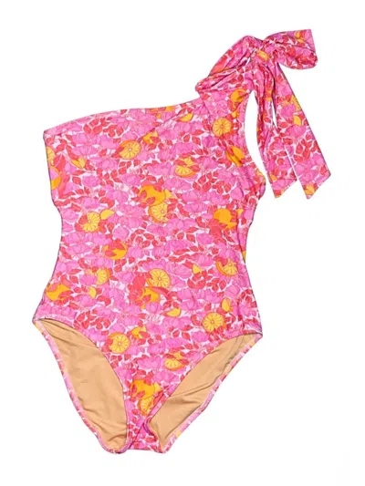 Pre-owned Jcrew One Piece Swimsuit In Pink