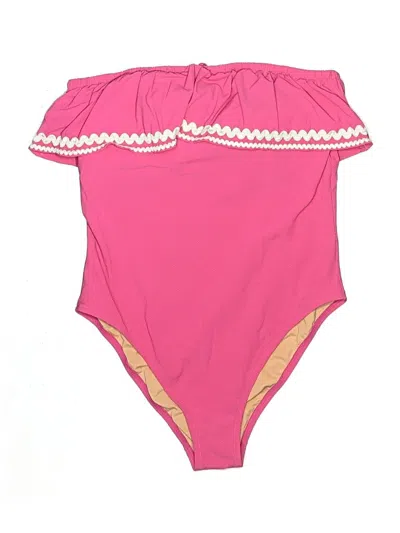 Pre-owned Jcrew One Piece Swimsuit In Pink