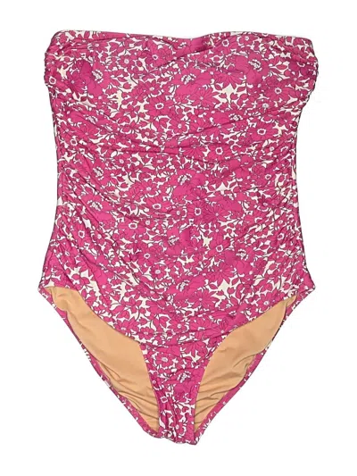 Pre-owned Jcrew One Piece Swimsuit In Pink