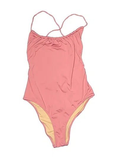 Pre-owned Jcrew One Piece Swimsuit In Pink
