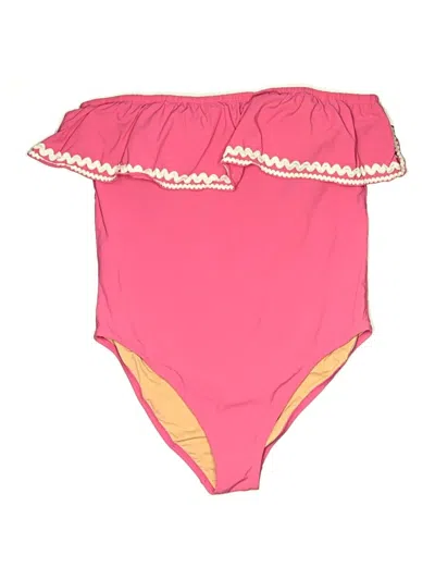 Pre-owned Jcrew One Piece Swimsuit In Pink