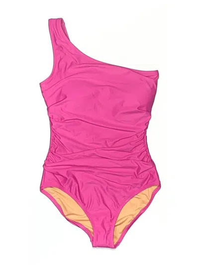 Pre-owned Jcrew One Piece Swimsuit In Pink