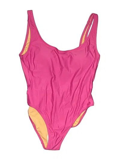 Pre-owned Jcrew One Piece Swimsuit In Pink