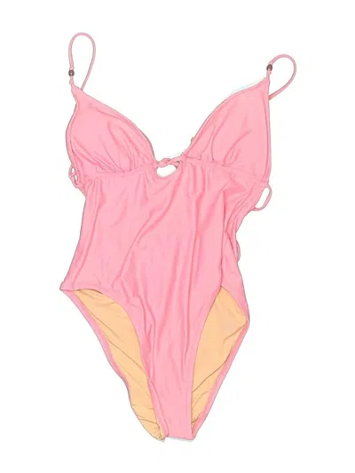 Pre-owned Jcrew One Piece Swimsuit In Pink
