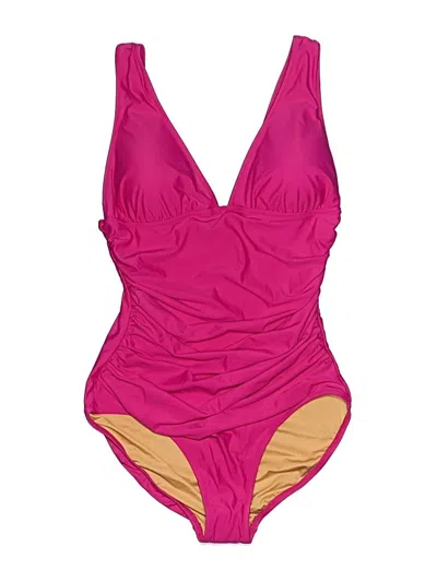 Pre-owned Jcrew One Piece Swimsuit In Pink
