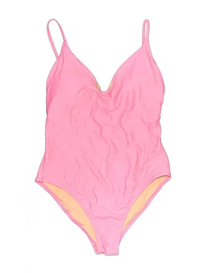 Pre-owned Jcrew One Piece Swimsuit In Pink