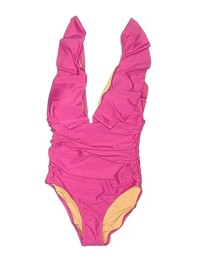 Pre-owned Jcrew One Piece Swimsuit In Pink