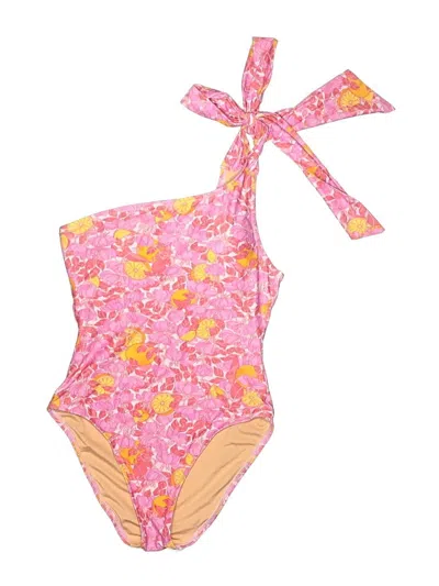 Pre-owned Jcrew One Piece Swimsuit In Pink