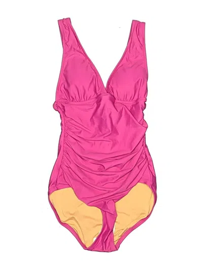 Pre-owned Jcrew One Piece Swimsuit In Pink