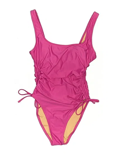 Pre-owned Jcrew One Piece Swimsuit In Pink