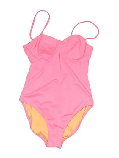 Pre-owned Jcrew One Piece Swimsuit In Pink
