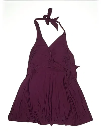 Pre-owned Jcrew One Piece Swimsuit In Purple