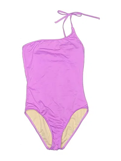 Pre-owned Jcrew One Piece Swimsuit In Purple