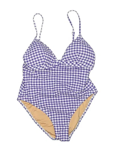 Pre-owned Jcrew One Piece Swimsuit In Purple