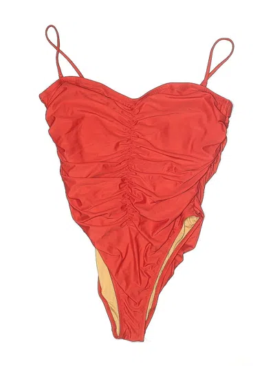Pre-owned Jcrew One Piece Swimsuit In Red
