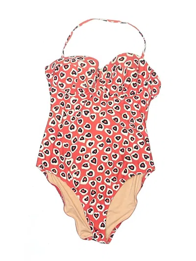 Pre-owned Jcrew One Piece Swimsuit In Red